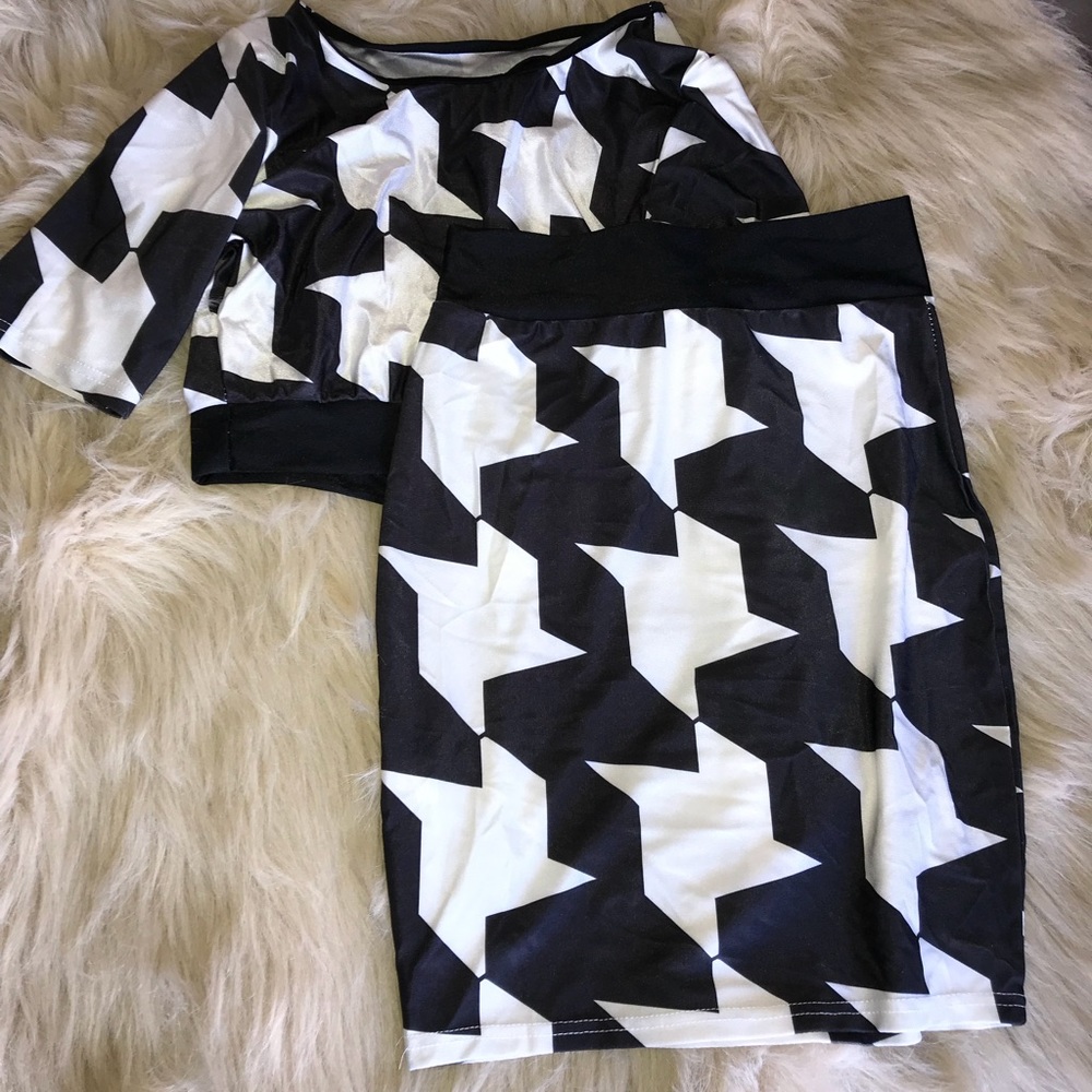 NWOT skirt set